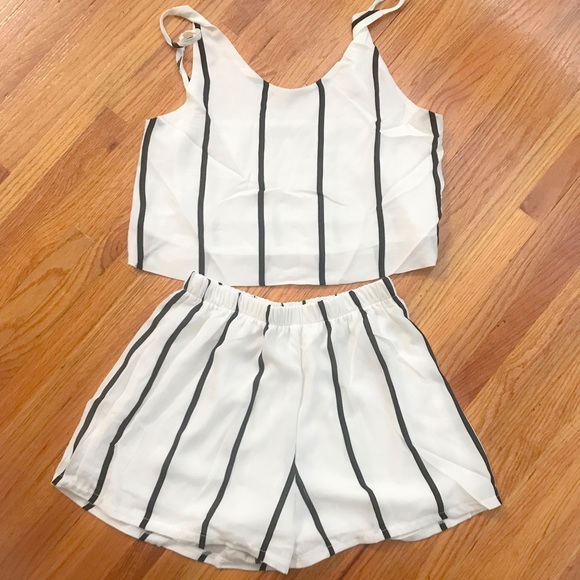 Small - Sexy Two Pieces Rompers - Picture 4 of 5